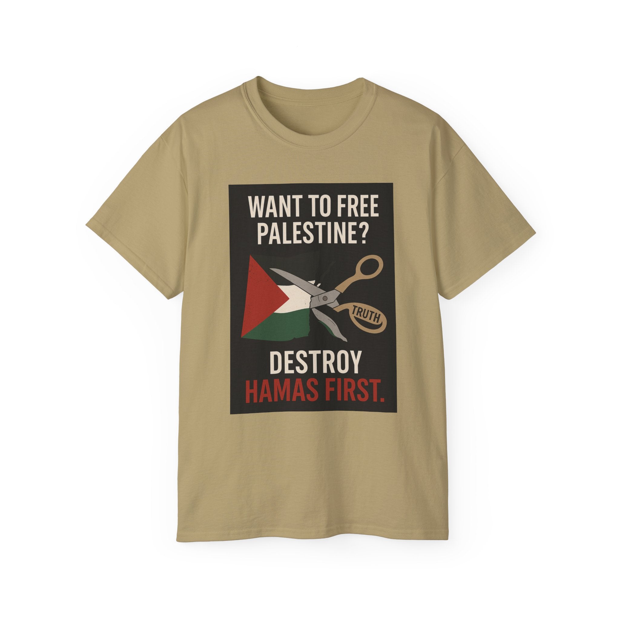 Destroy Hamas First Shirt | Truth Before Slogans – Summit Crest Publishing
