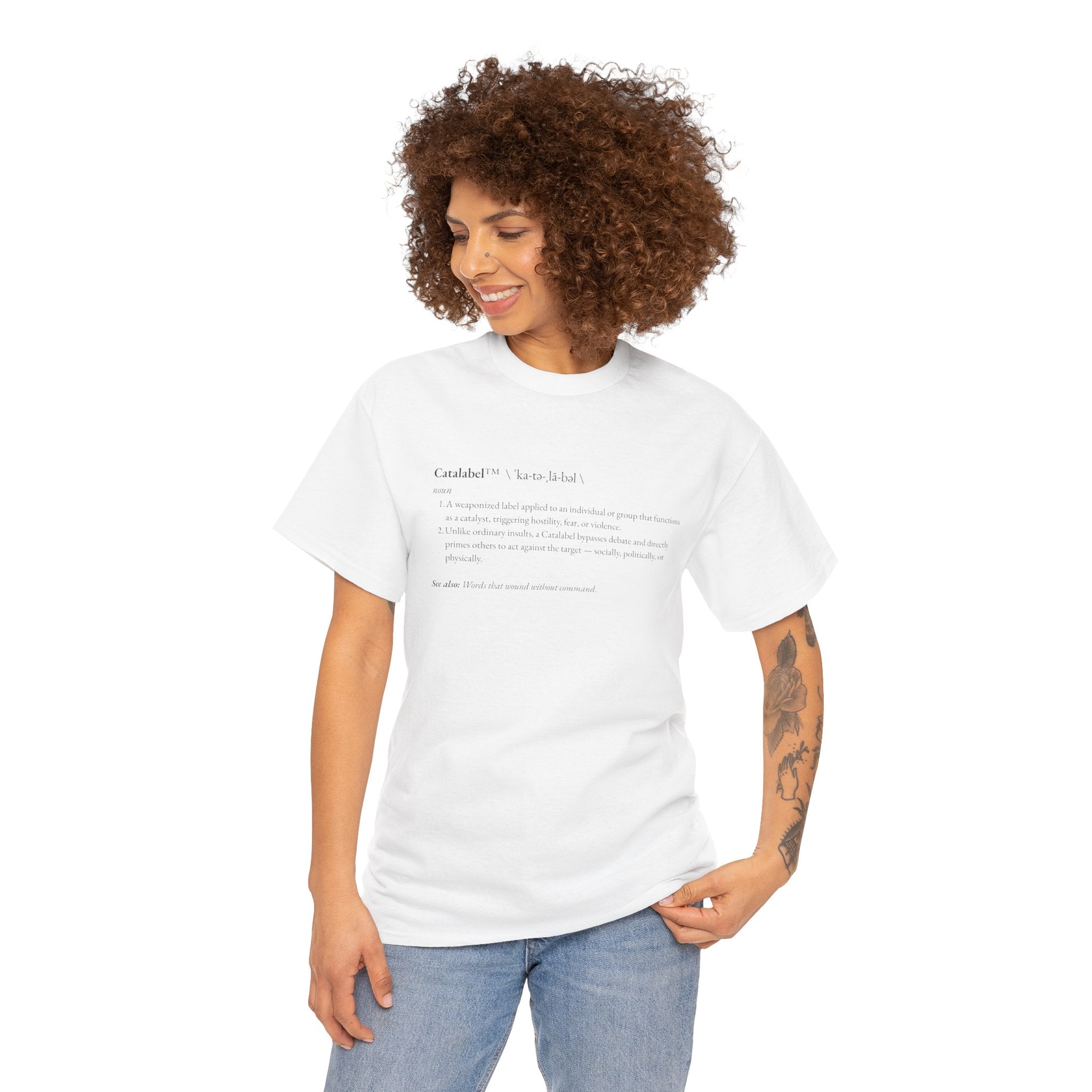 Catalabel™ Definition Tee – Weaponized Words by Summit Crest Publishing