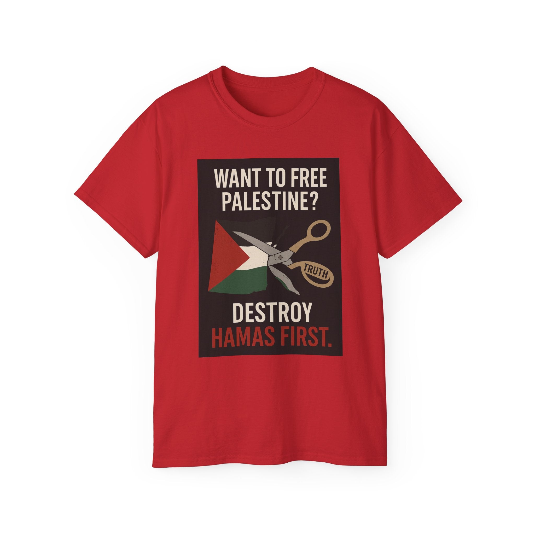 Destroy Hamas First Shirt | Truth Before Slogans – Summit Crest Publishing