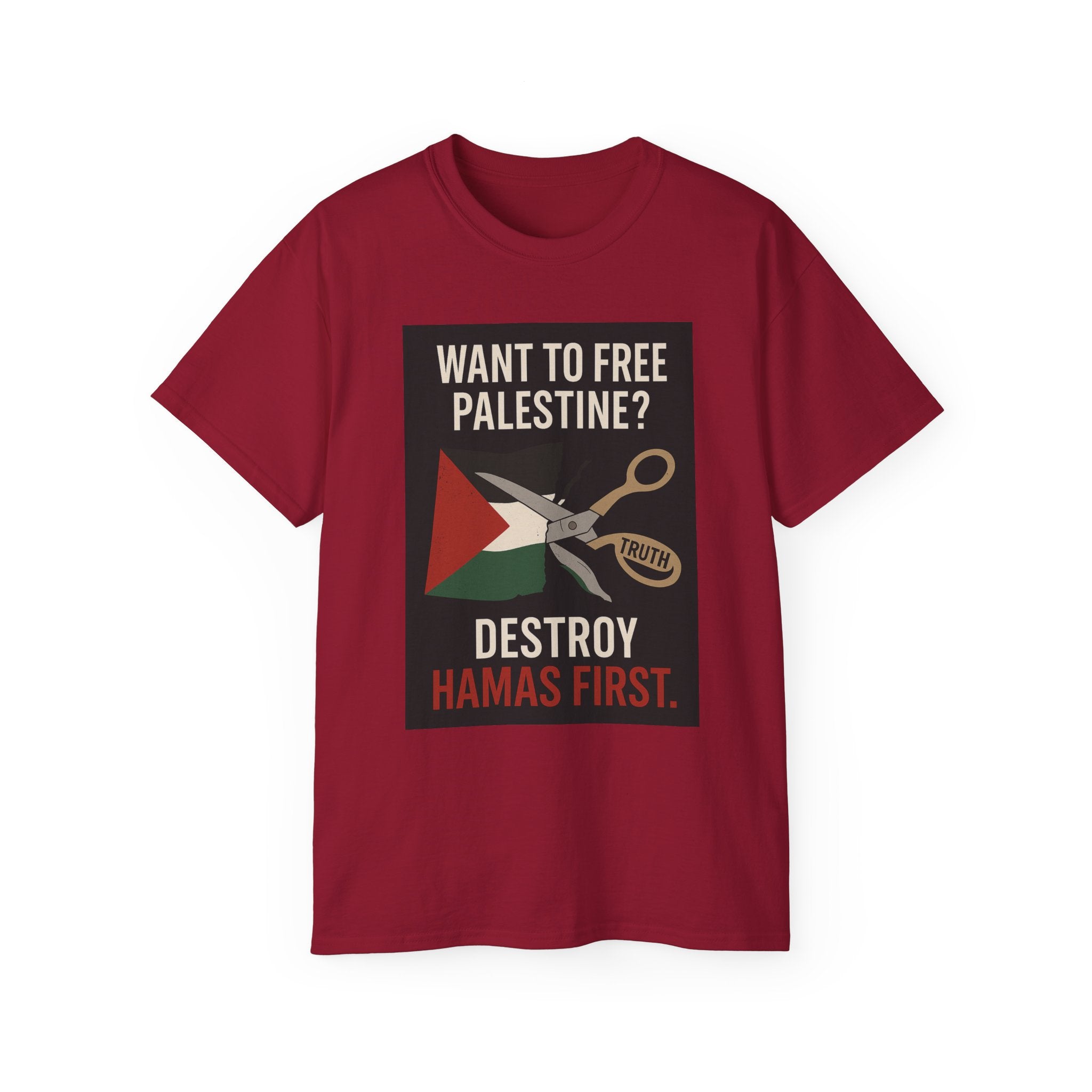 Destroy Hamas First Shirt | Truth Before Slogans – Summit Crest Publishing