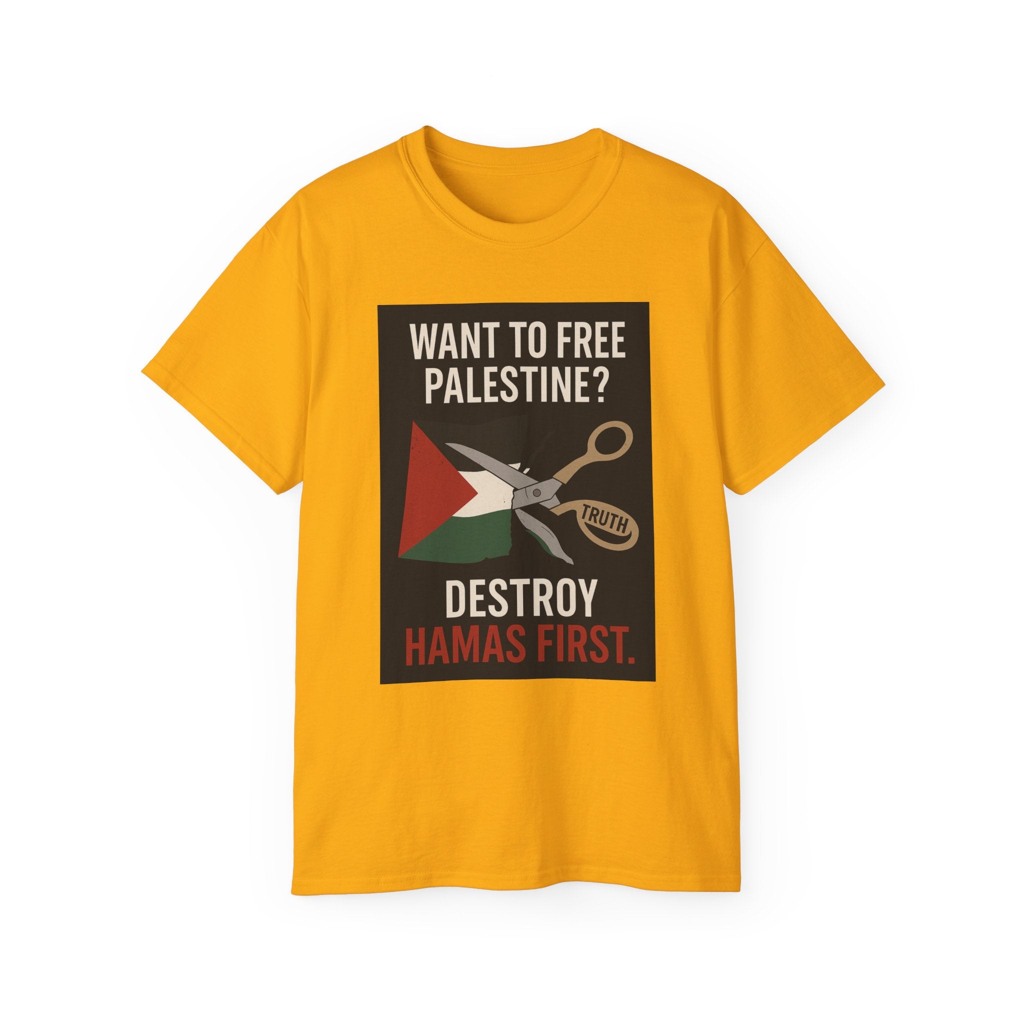 Destroy Hamas First Shirt | Truth Before Slogans – Summit Crest Publishing