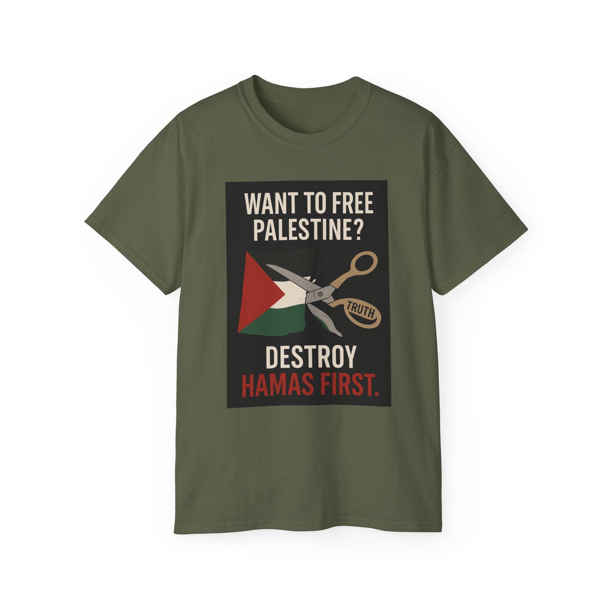 Destroy Hamas First Shirt | Truth Before Slogans – Summit Crest Publishing