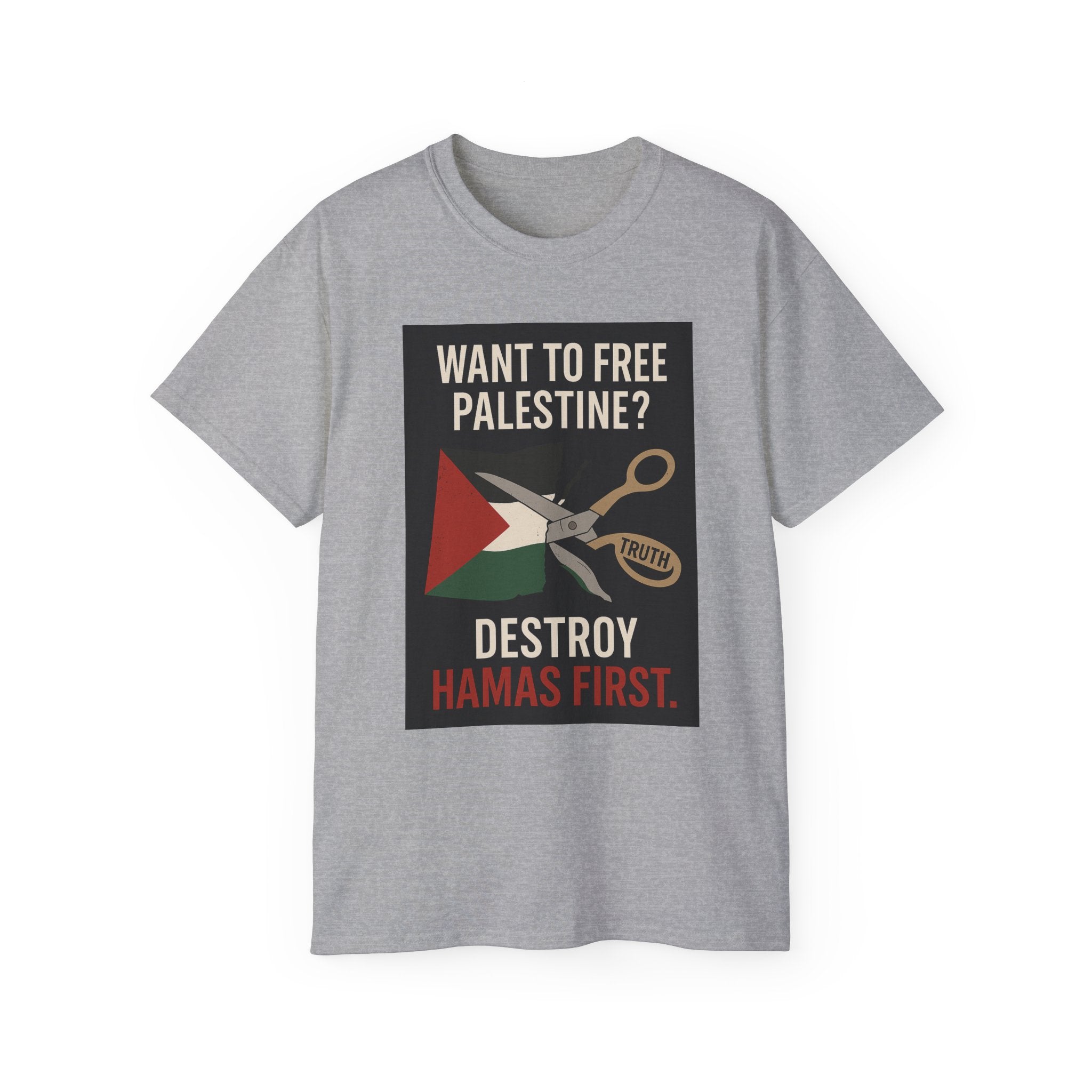 Destroy Hamas First Shirt | Truth Before Slogans – Summit Crest Publishing