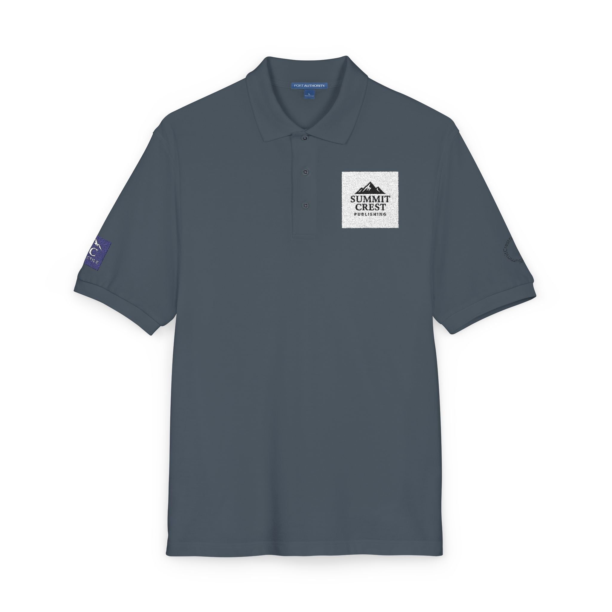Summit Crest Publishing Embroidered Polo Shirt – Classic Logo Apparel for Authors & Readers Unisex
