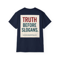Destroy Hamas First Shirt | Truth Before Slogans – Summit Crest Publishing