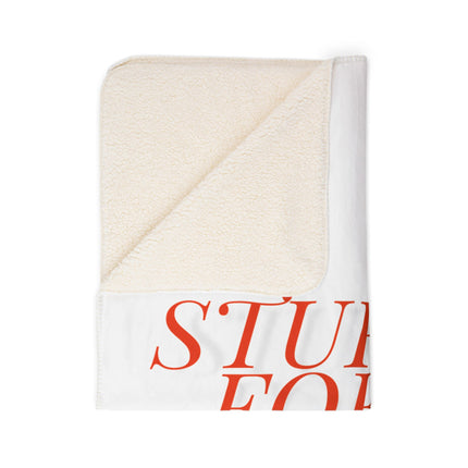 Stuff For Pups™ Support Sherpa Blanket – Soft Fleece Throw