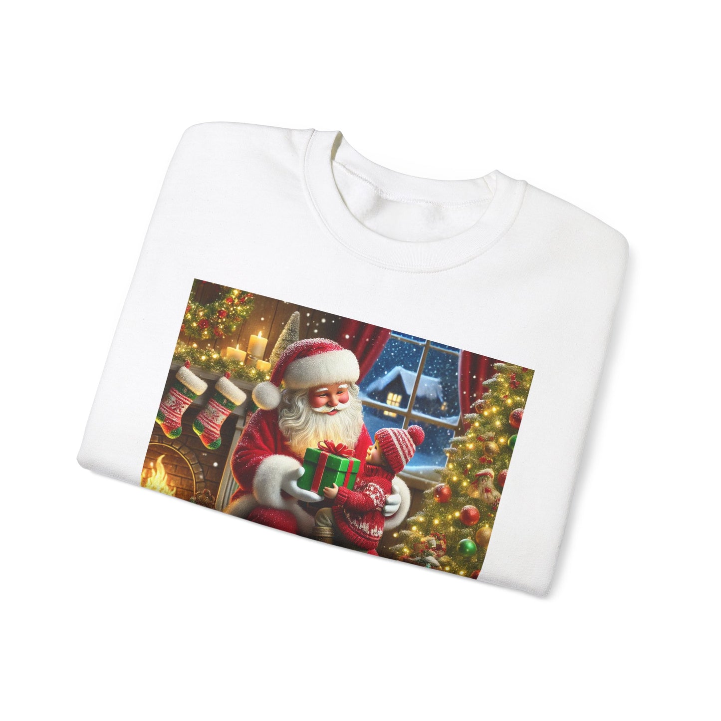 Even Santa Knows It’s the Giving That Matters Most  Christmas Giving-Themed Sweatshirt Unisex Heavy Blend Crewneck Sweatshirt