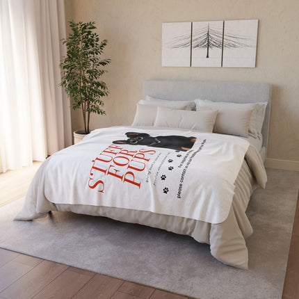 Stuff For Pups™ Support Sherpa Blanket – Soft Fleece Throw