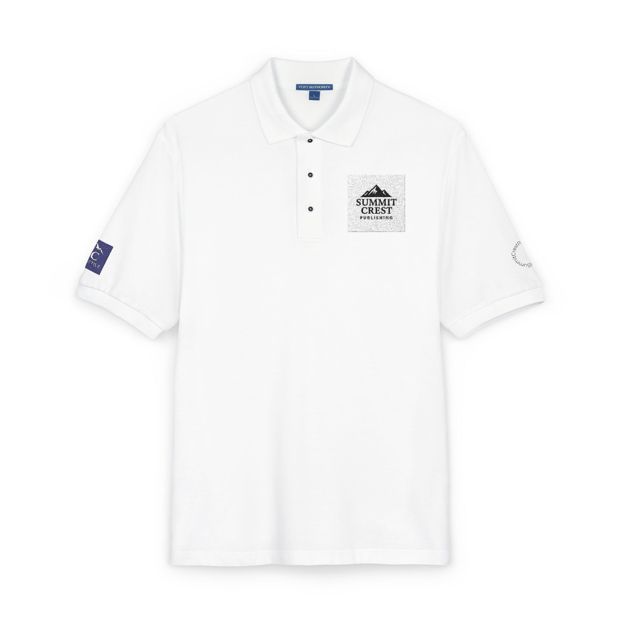 Summit Crest Publishing Embroidered Polo Shirt – Classic Logo Apparel for Authors & Readers Unisex