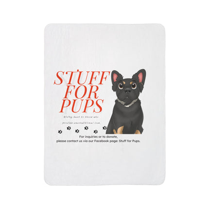 Stuff For Pups™ Support Sherpa Blanket – Soft Fleece Throw