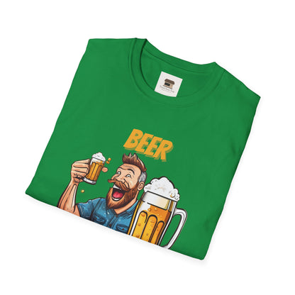 National Drink Beer Day T-Shirt – Unisex Soft Cotton Tee | "Beer Because Adulting is Hard" Graphic | SXL-5XL