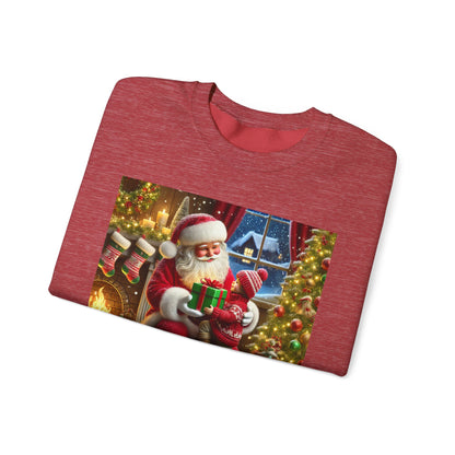 Even Santa Knows It’s the Giving That Matters Most  Christmas Giving-Themed Sweatshirt Unisex Heavy Blend Crewneck Sweatshirt