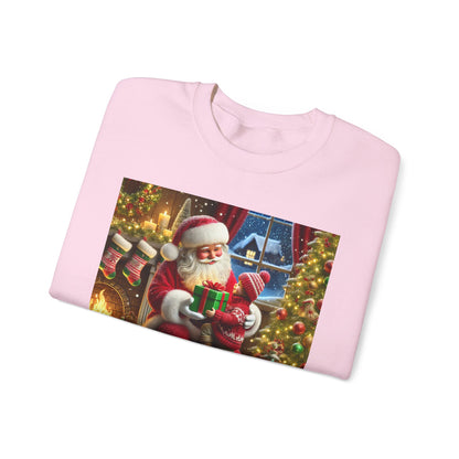 Even Santa Knows It’s the Giving That Matters Most  Christmas Giving-Themed Sweatshirt Unisex Heavy Blend Crewneck Sweatshirt