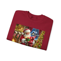 Even Santa Knows It’s the Giving That Matters Most  Christmas Giving-Themed Sweatshirt Unisex Heavy Blend Crewneck Sweatshirt