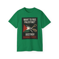 Destroy Hamas First Shirt | Truth Before Slogans – Summit Crest Publishing