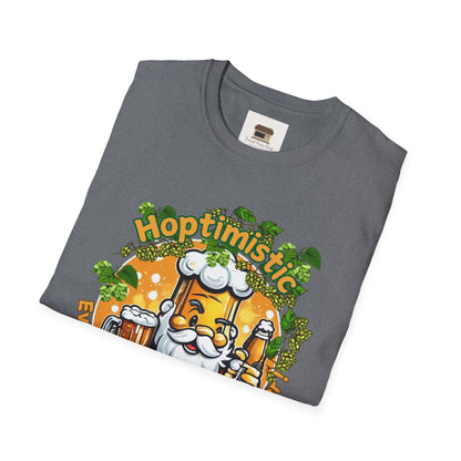 Hoptimistic Unisex Soft-Style T-Shirt – "Everything is Better with Beer" Quote