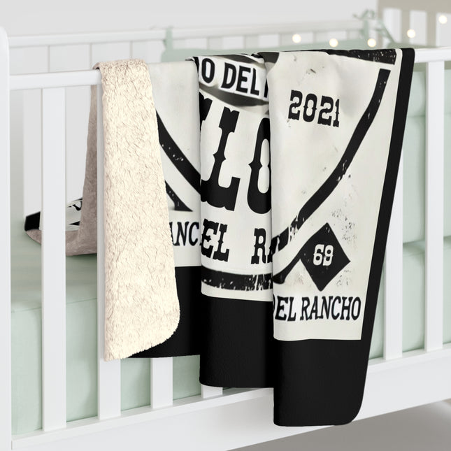 Angry Buck Saloon at Rio Del Rancho Sherpa Fleece Blanket