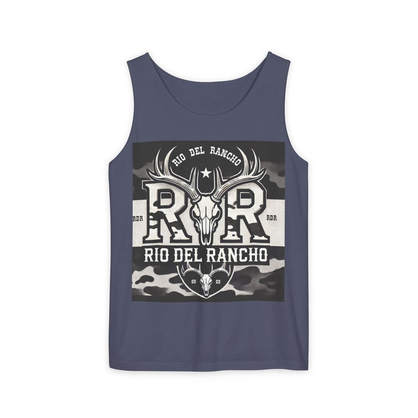 Unisex Garment-Dyed Tank Top - Comfort Colors® 9360 | Featuring Rio Del Rancho Logo | 100% Ring-Spun US Cotton