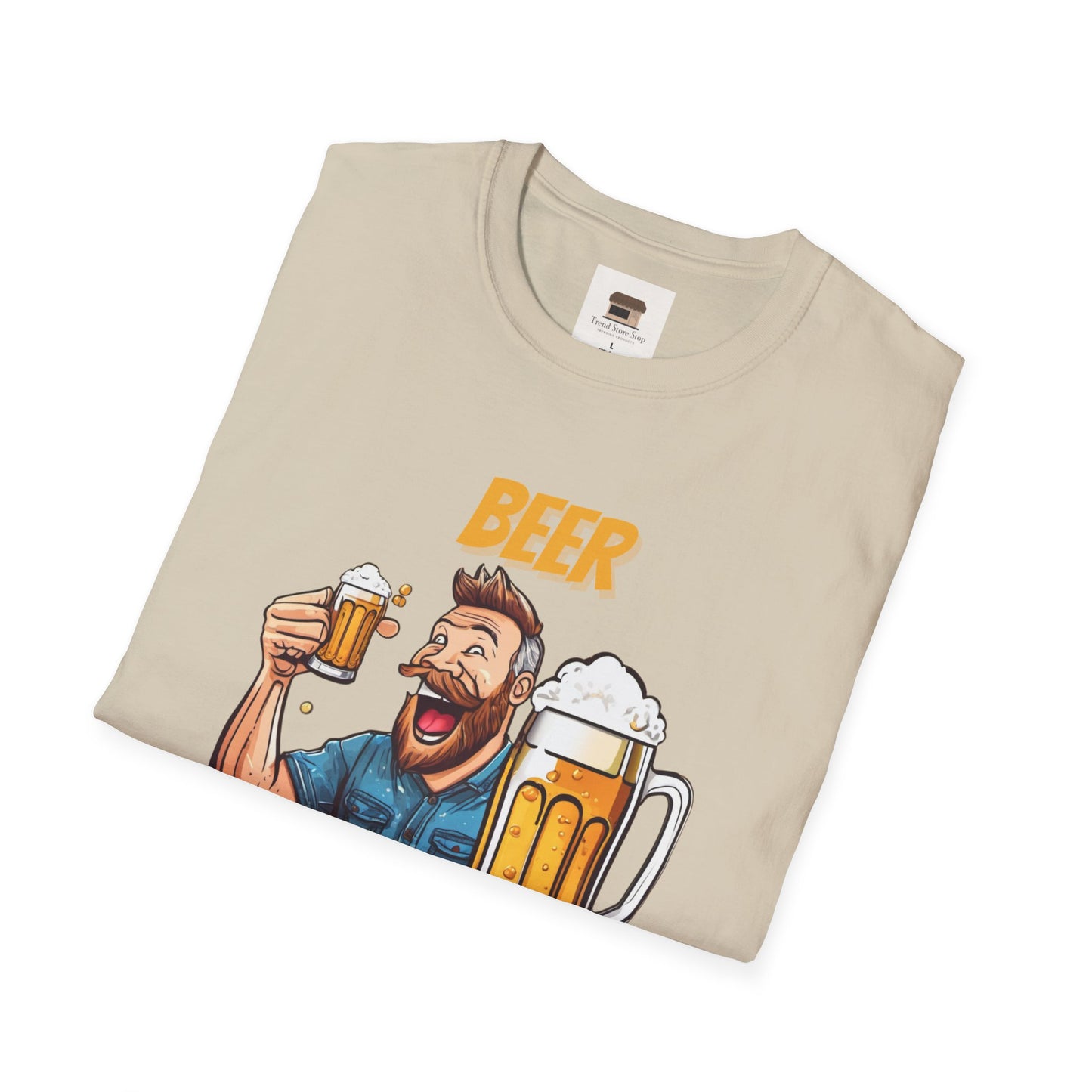 National Drink Beer Day T-Shirt – Unisex Soft Cotton Tee | "Beer Because Adulting is Hard" Graphic | SXL-5XL