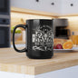 Rio Del Rancho Custom Black Ceramic Mug – Warm Your Soul in Style