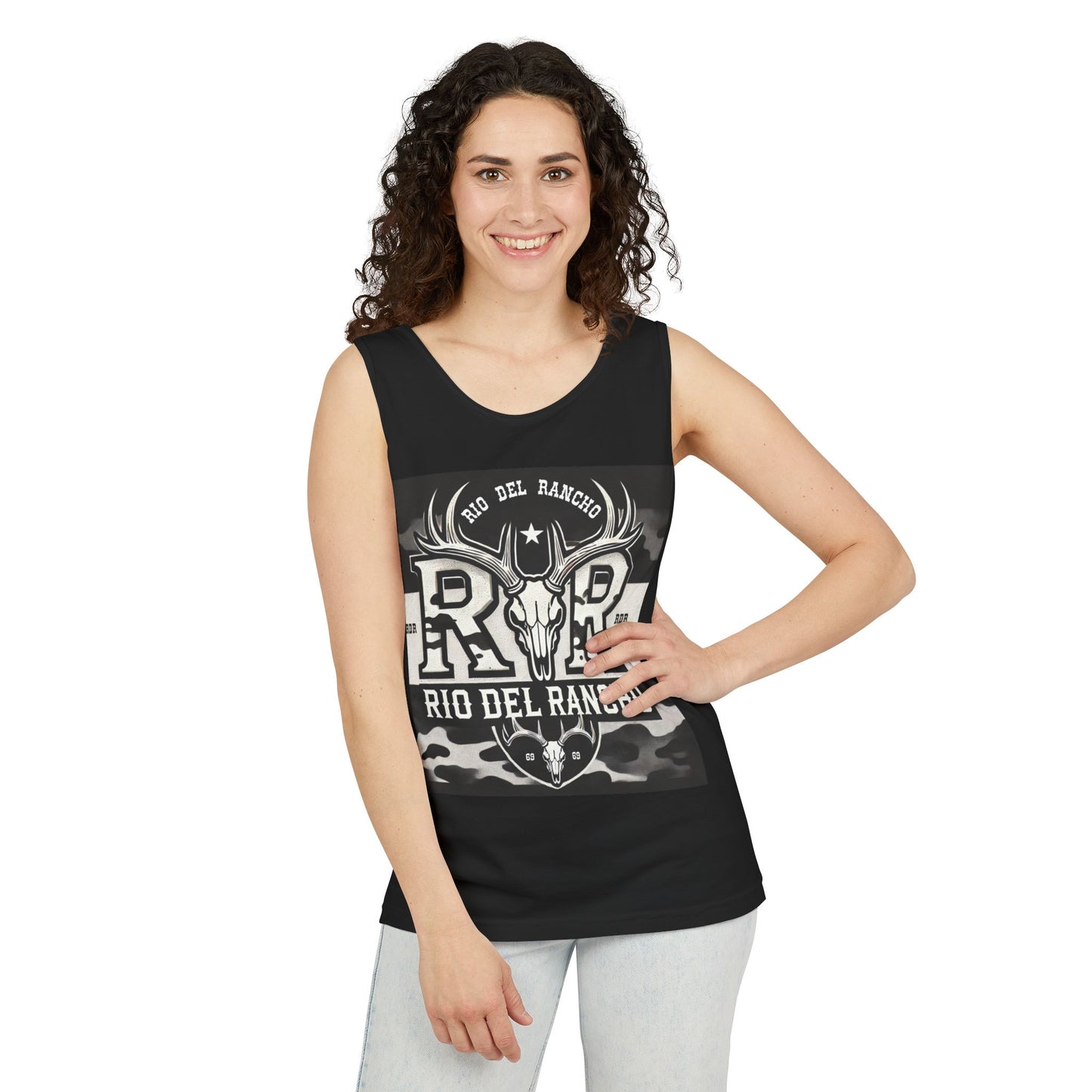 Unisex Garment-Dyed Tank Top - Comfort Colors® 9360 | Featuring Rio Del Rancho Logo | 100% Ring-Spun US Cotton