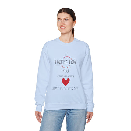 I Love You Valentine's Day Unisex Heavy Blend Crewneck Sweatshirt