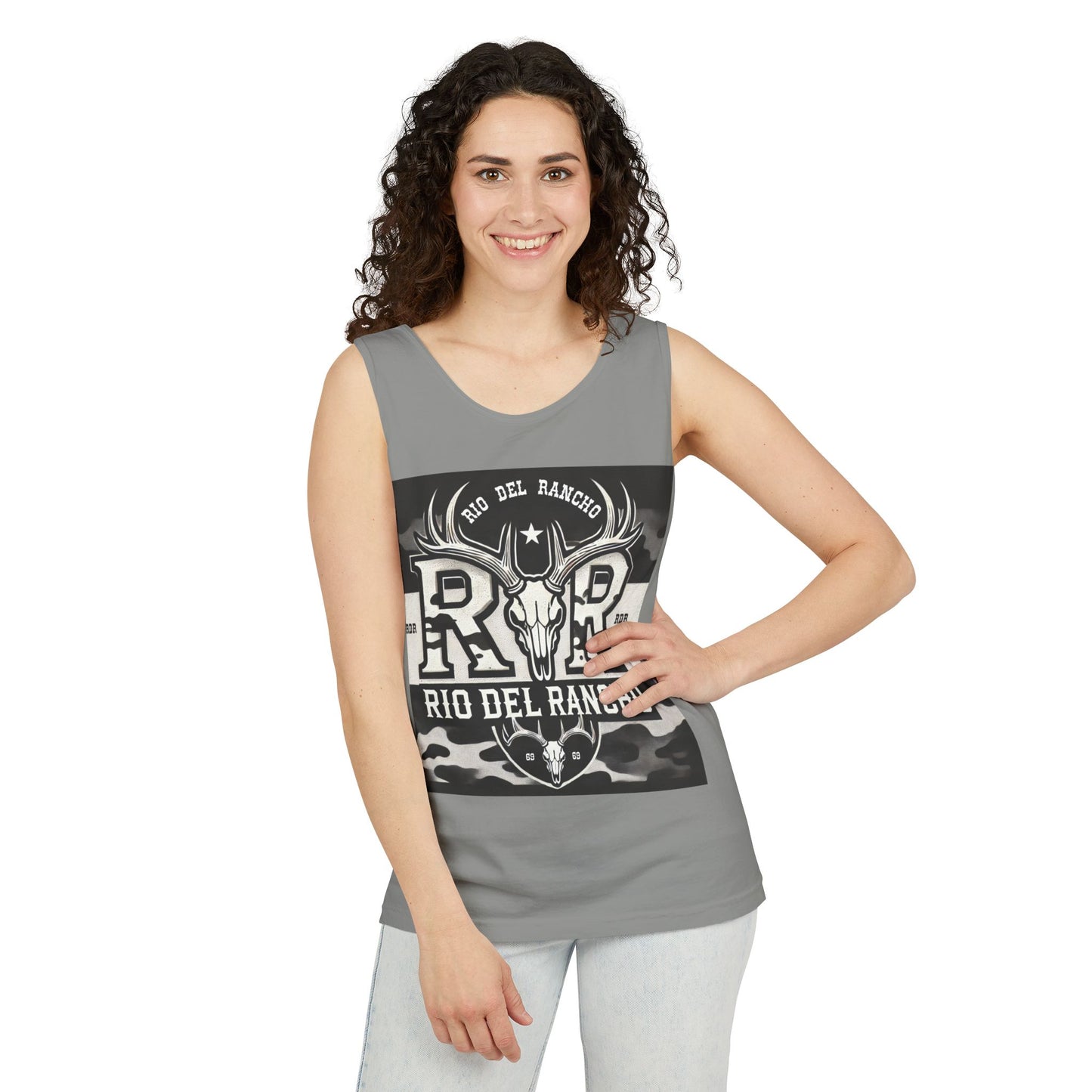 Unisex Garment-Dyed Tank Top - Comfort Colors® 9360 | Featuring Rio Del Rancho Logo | 100% Ring-Spun US Cotton