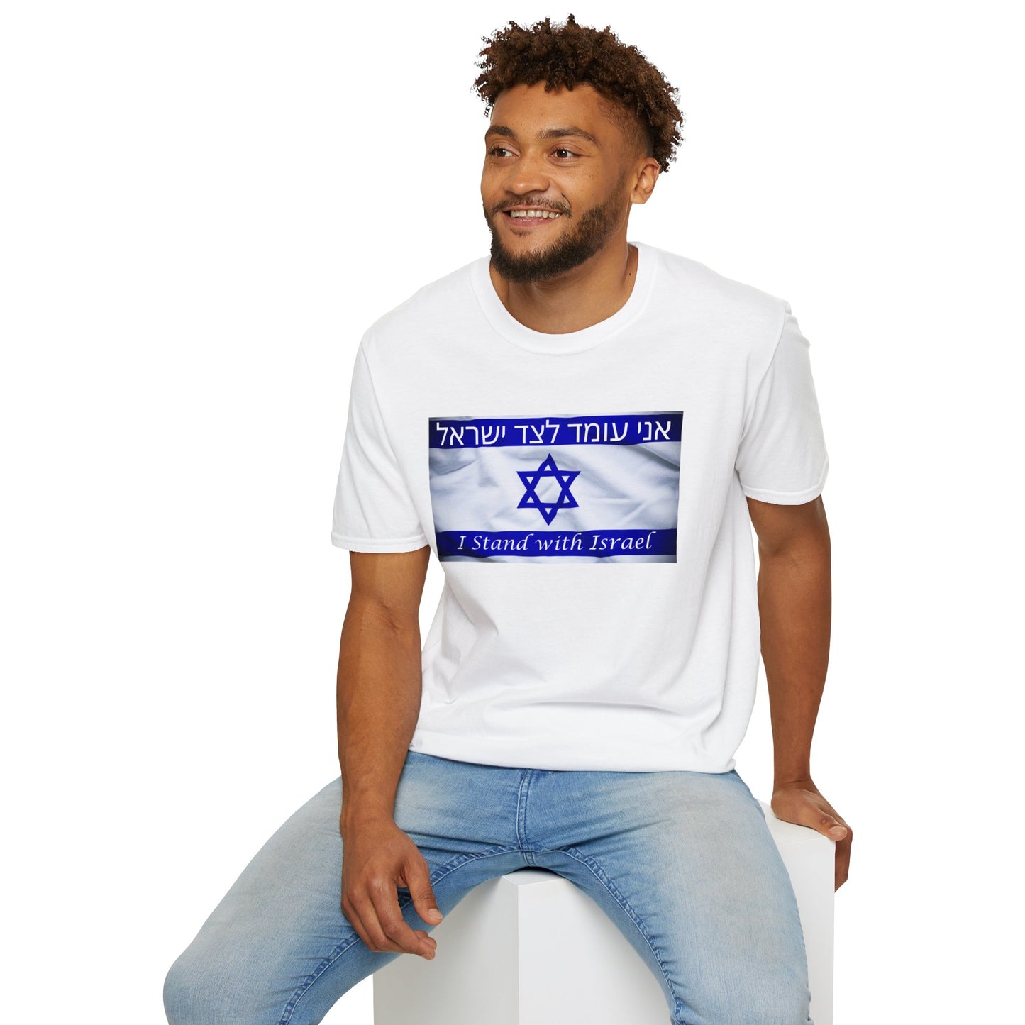 Unisex Softstyle T-Shirt - I Stand with Israel - Show Your Support