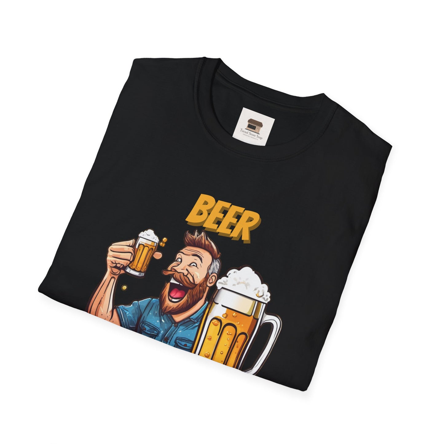 National Drink Beer Day T-Shirt – Unisex Soft Cotton Tee | "Beer Because Adulting is Hard" Graphic | SXL-5XL