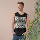 Rio Del Rancho - Angry Buck Saloon - Unisex Barnard Tank Top - 100% Combed Ringspun Cotton | Sizes - XS-3Xl