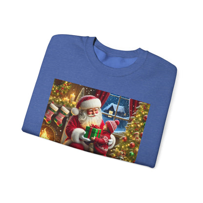 Even Santa Knows It’s the Giving That Matters Most  Christmas Giving-Themed Sweatshirt Unisex Heavy Blend Crewneck Sweatshirt