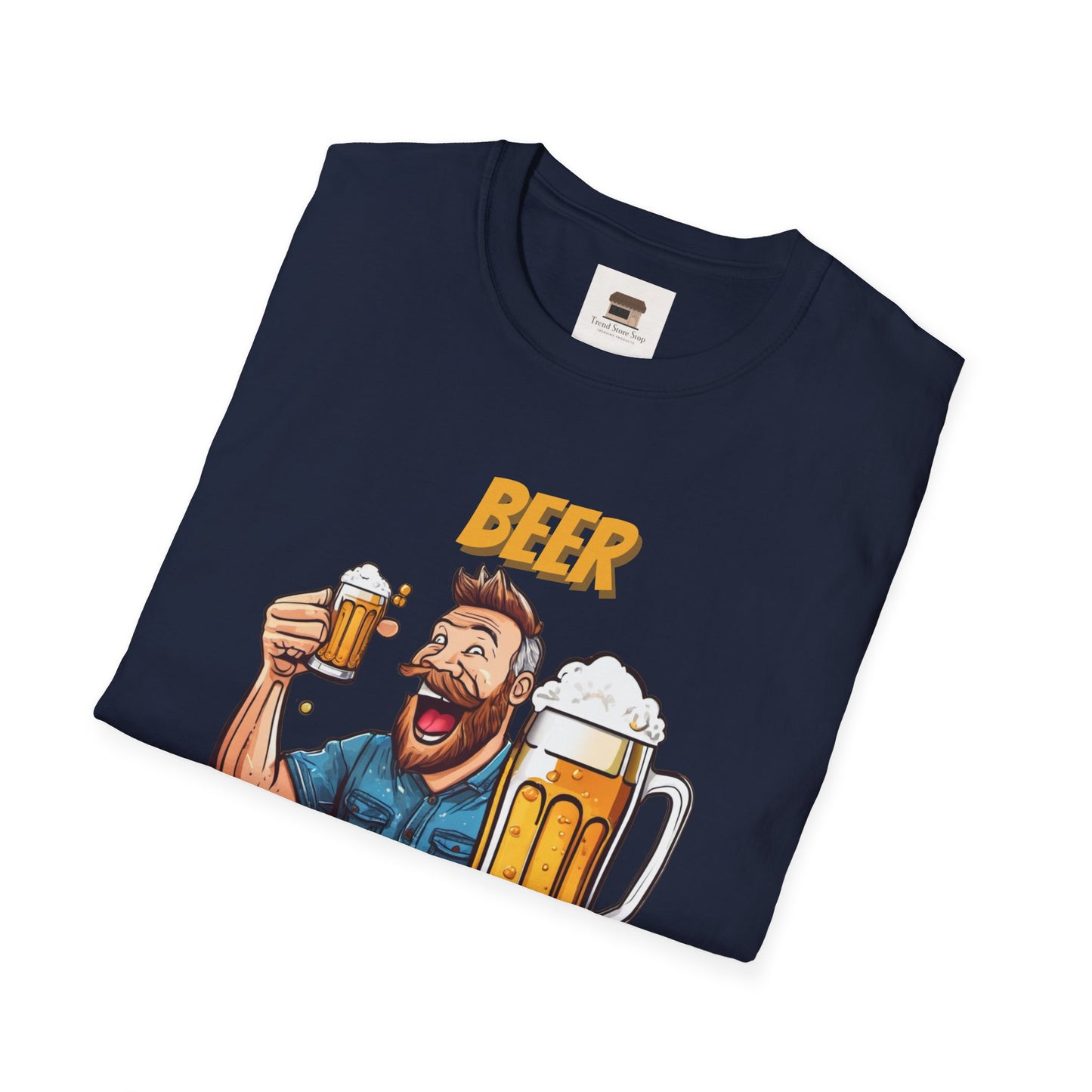 National Drink Beer Day T-Shirt – Unisex Soft Cotton Tee | "Beer Because Adulting is Hard" Graphic | SXL-5XL