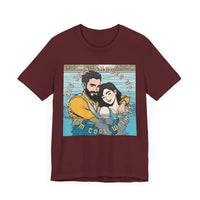 She Just Showed Up, But I’m Cool With It" Unisex Jersey Short Sleeve Tee – Funny Couple’s Graphic T-Shirt