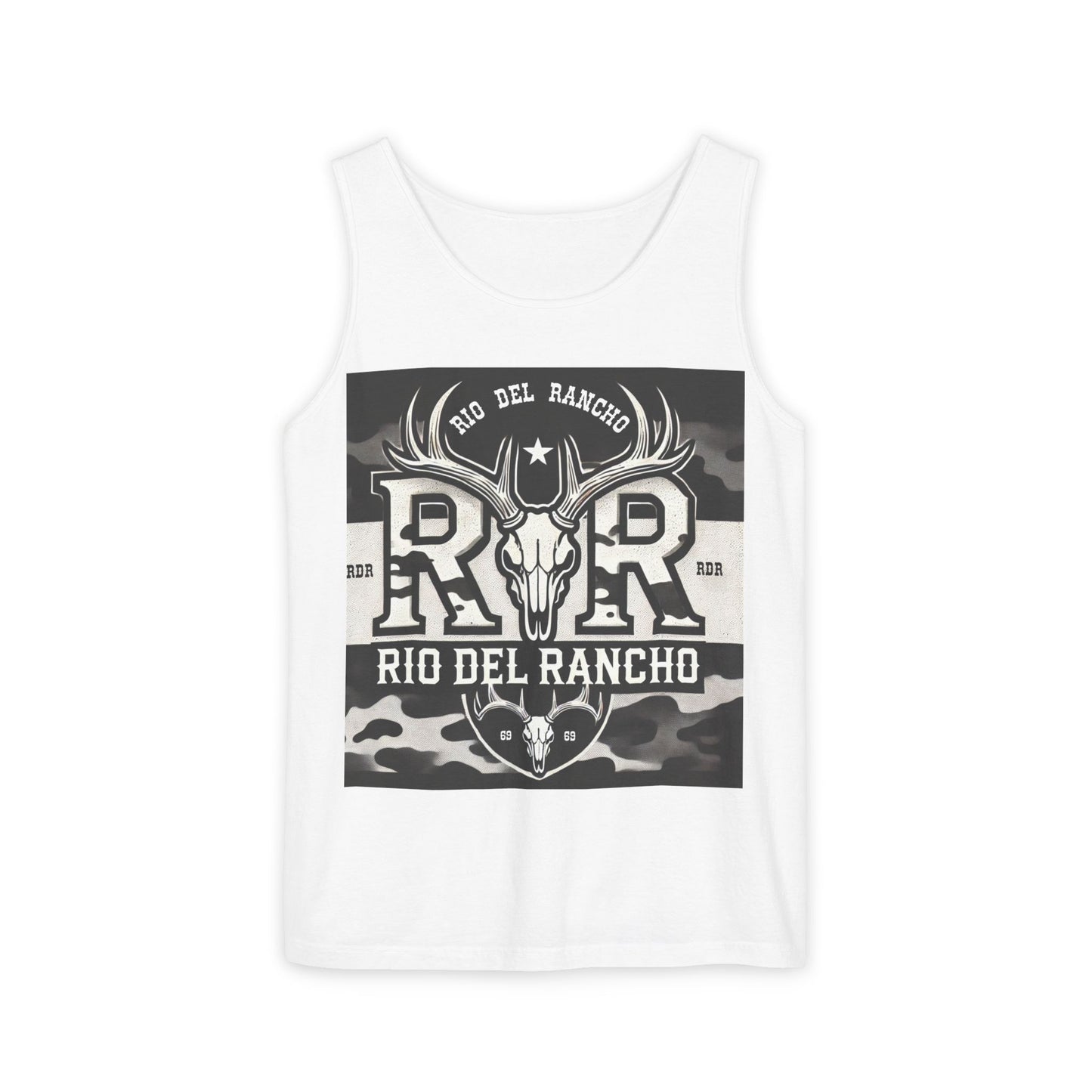 Unisex Garment-Dyed Tank Top - Comfort Colors® 9360 | Featuring Rio Del Rancho Logo | 100% Ring-Spun US Cotton