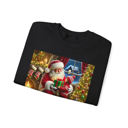 Even Santa Knows It’s the Giving That Matters Most  Christmas Giving-Themed Sweatshirt Unisex Heavy Blend Crewneck Sweatshirt