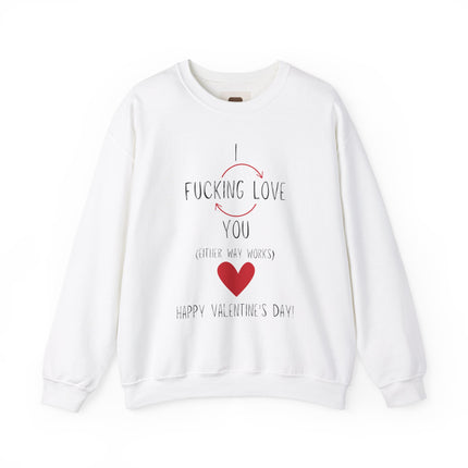 I Love You Valentine's Day Unisex Heavy Blend Crewneck Sweatshirt