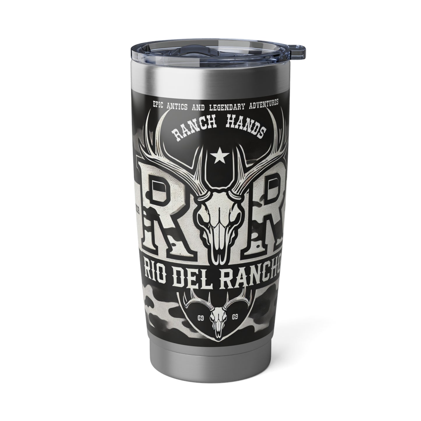 Ranch Hands 20 Oz Tumbler - Spill-Resistant, Double-Wall Insulated Stainless Steel Mug