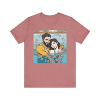 She Just Showed Up, But I’m Cool With It" Unisex Jersey Short Sleeve Tee – Funny Couple’s Graphic T-Shirt