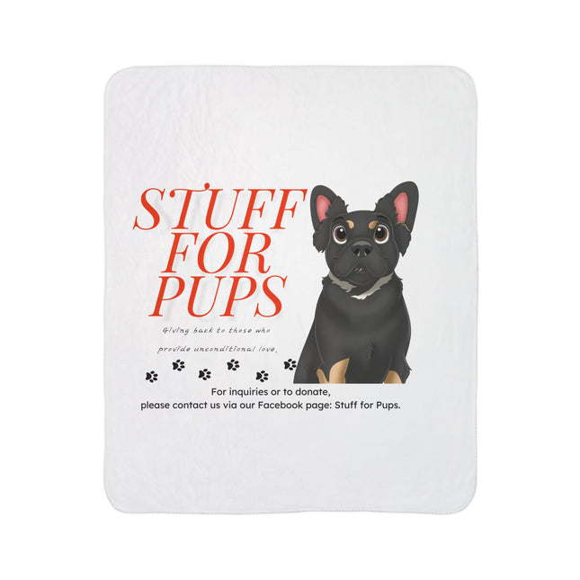 Stuff For Pups™ Support Sherpa Blanket – Soft Fleece Throw