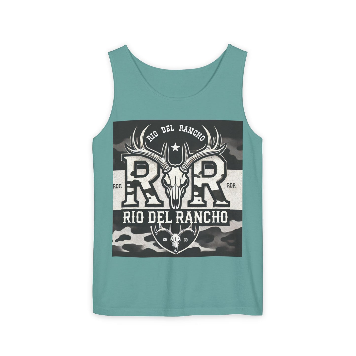 Unisex Garment-Dyed Tank Top - Comfort Colors® 9360 | Featuring Rio Del Rancho Logo | 100% Ring-Spun US Cotton