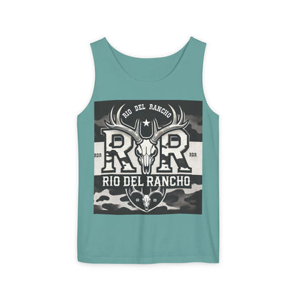 Unisex Garment-Dyed Tank Top - Comfort Colors® 9360 | Featuring Rio Del Rancho Logo | 100% Ring-Spun US Cotton