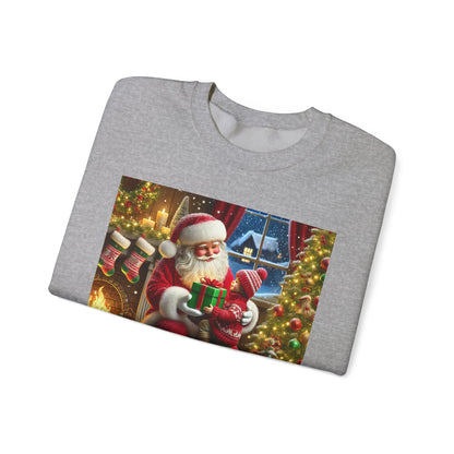 Even Santa Knows It’s the Giving That Matters Most  Christmas Giving-Themed Sweatshirt Unisex Heavy Blend Crewneck Sweatshirt