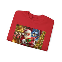 Even Santa Knows It’s the Giving That Matters Most  Christmas Giving-Themed Sweatshirt Unisex Heavy Blend Crewneck Sweatshirt