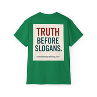 Destroy Hamas First Shirt | Truth Before Slogans – Summit Crest Publishing