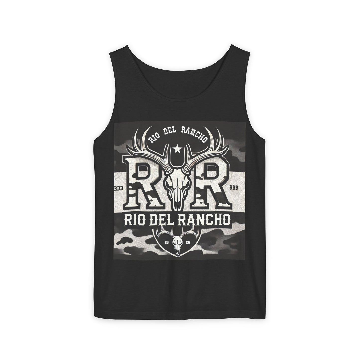 Unisex Garment-Dyed Tank Top - Comfort Colors® 9360 | Featuring Rio Del Rancho Logo | 100% Ring-Spun US Cotton