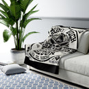 Angry Buck Saloon at Rio Del Rancho Sherpa Fleece Blanket