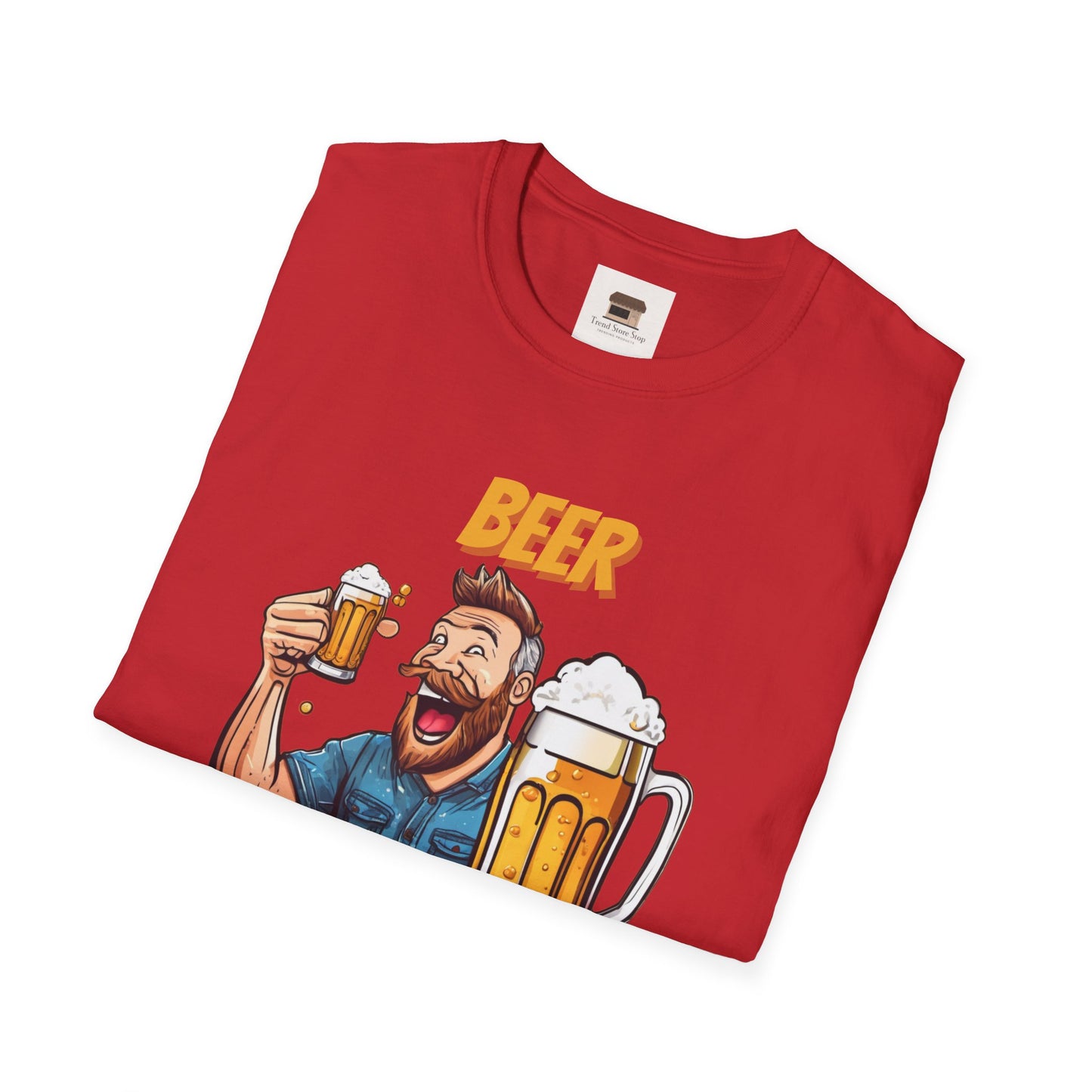 National Drink Beer Day T-Shirt – Unisex Soft Cotton Tee | "Beer Because Adulting is Hard" Graphic | SXL-5XL