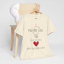 I Love You Valentine's Day Unisex Heavy Cotton T-Shirt