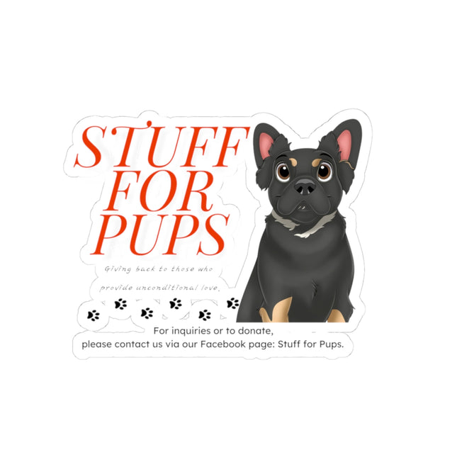 Stuff For Pups™ Support Kiss-Cut Sticker – Durable Vinyl