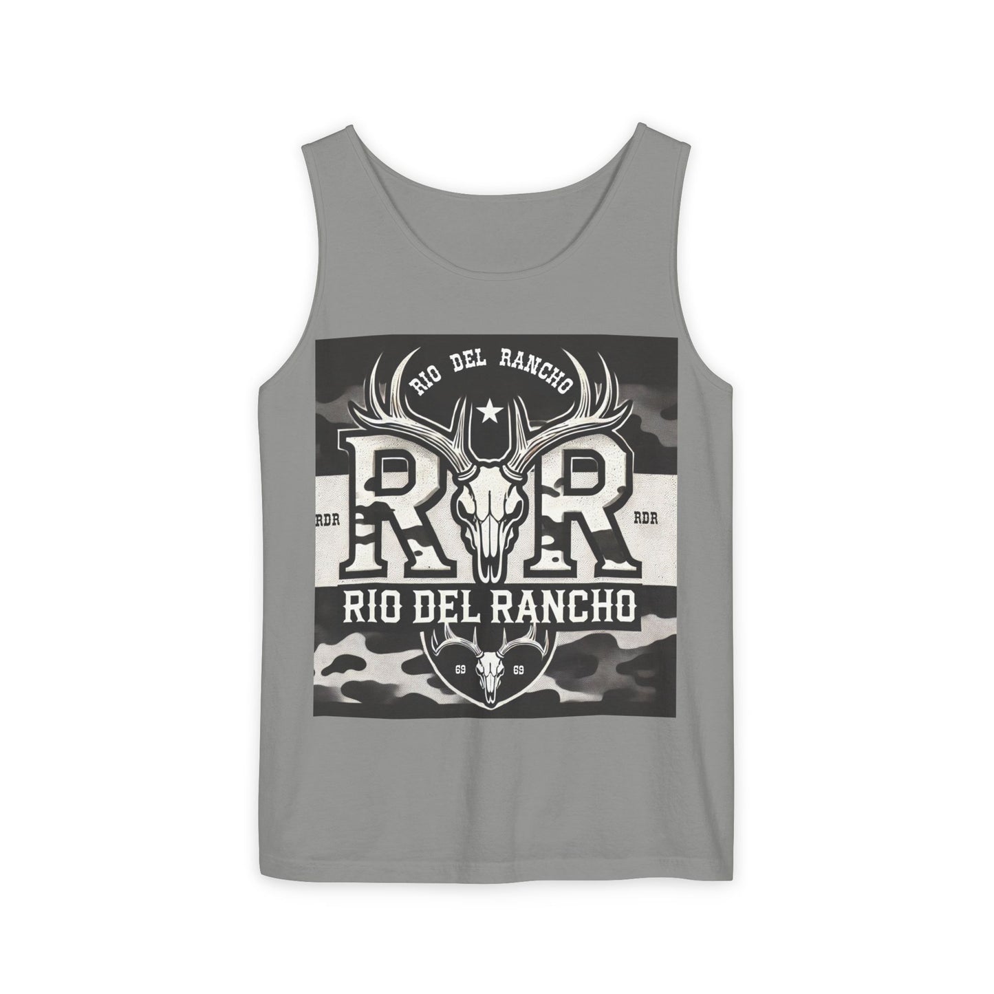 Unisex Garment-Dyed Tank Top - Comfort Colors® 9360 | Featuring Rio Del Rancho Logo | 100% Ring-Spun US Cotton